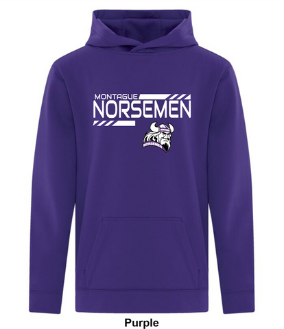 Montague Norsemen Purple Logo - Top Shelf - Game Day Fleece Hoodie