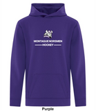 Montague Norsemen Purple Logo - Two Line - Game Day Fleece Hoodie