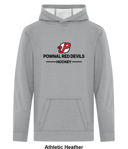 Pownal Red Devils - Two Line - Game Day Fleece Hoodie